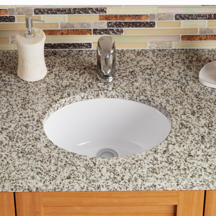 MRDirect Vitreous China Oval Undermount Bathroom Sink with Overflow